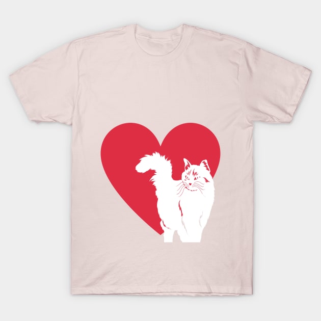 Loving Cat T-Shirt by Courtney's Creations